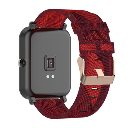 Pour Amazfit Bip Lite Version 1S / Bip S 20mm Nylon Denim Canvas Remplacement Bracelet Bracelet