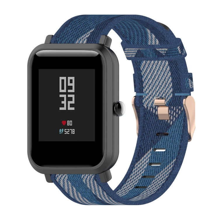 Pour Amazfit Bip Lite Version 1S / Bip S 20mm Nylon Denim Canvas Remplacement Bracelet Bracelet