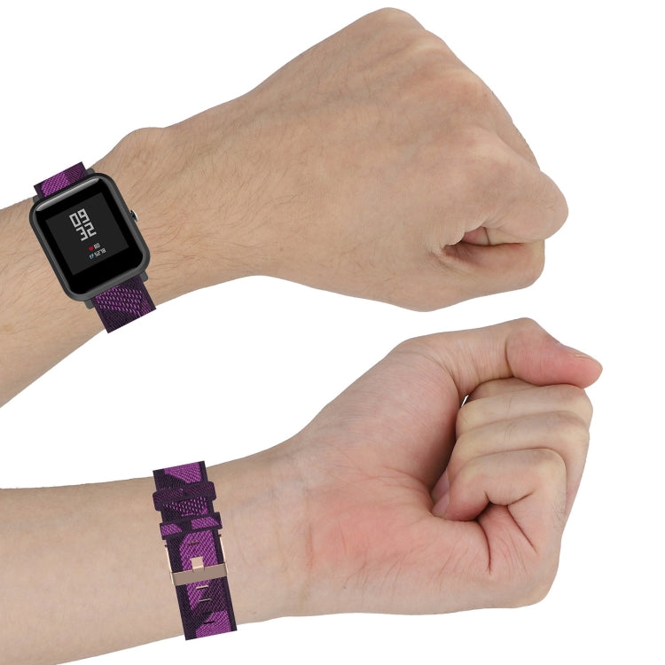 Pour Amazfit Bip Lite Version 1S / Bip S 20mm Nylon Denim Canvas Remplacement Bracelet Bracelet