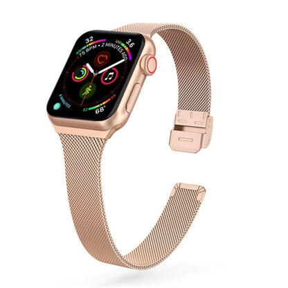 Bracelet de montre en acier inoxydable milanais, For Apple Watch Series 8&7 41mm / SE 2&6&SE&5&4 40mm / 3&2&1 38mm, For Apple Watch Ultra 49mm / Series 8&7 45mm / SE 2&6&SE&5&4 44mm / 3&2&1 42mm                                                          ...
