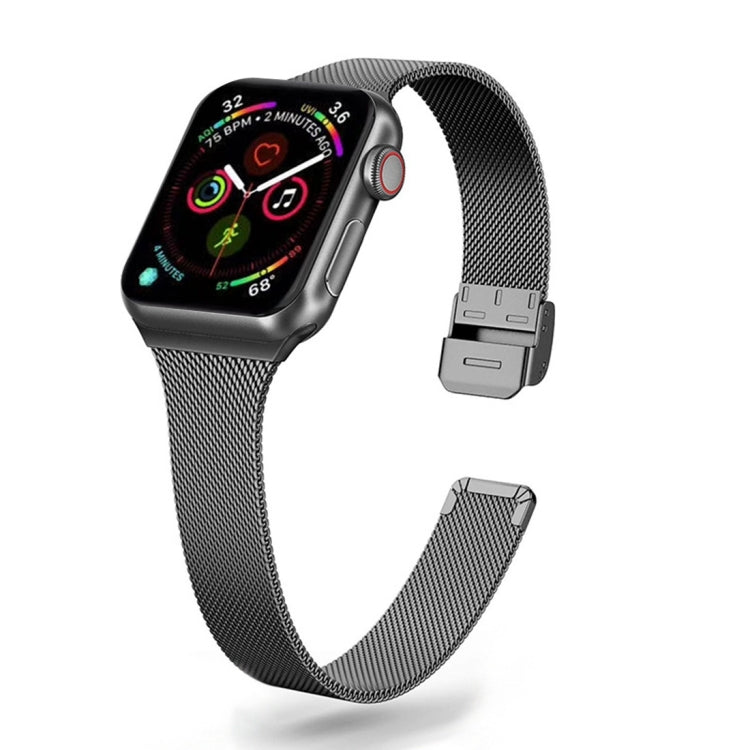 Bracelet de montre en acier inoxydable milanais, For Apple Watch Series 8&7 41mm / SE 2&6&SE&5&4 40mm / 3&2&1 38mm, For Apple Watch Ultra 49mm / Series 8&7 45mm / SE 2&6&SE&5&4 44mm / 3&2&1 42mm                                                          ...
