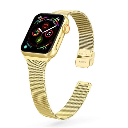 Bracelet de montre en acier inoxydable milanais, For Apple Watch Series 8&7 41mm / SE 2&6&SE&5&4 40mm / 3&2&1 38mm, For Apple Watch Ultra 49mm / Series 8&7 45mm / SE 2&6&SE&5&4 44mm / 3&2&1 42mm                                                          ...