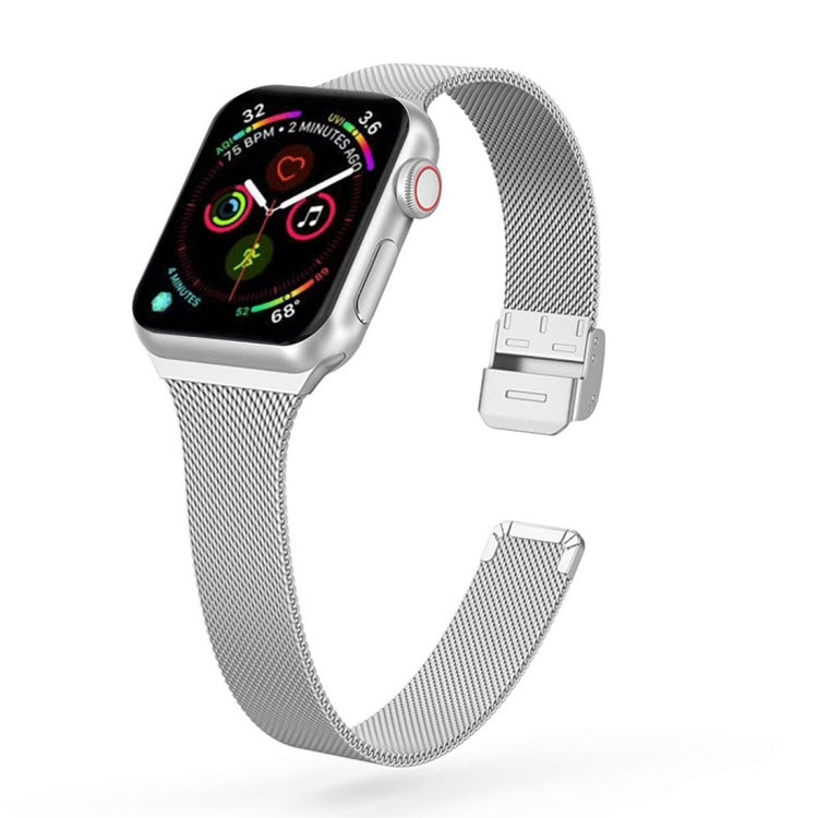 Bracelet de montre en acier inoxydable milanais, For Apple Watch Series 8&7 41mm / SE 2&6&SE&5&4 40mm / 3&2&1 38mm, For Apple Watch Ultra 49mm / Series 8&7 45mm / SE 2&6&SE&5&4 44mm / 3&2&1 42mm                                                          ...