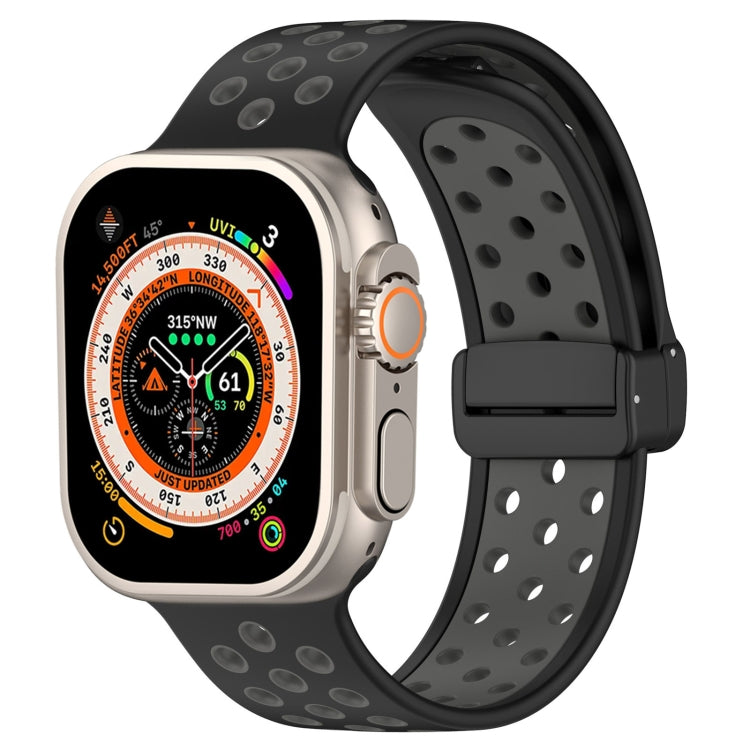 Bracelet de montre en silicone à boucle magnétique, For Apple Watch Ultra 49mm, For Apple Watch SE 2023 44mm, For Apple Watch 8 41mm, For Apple Watch SE 2023 40mm