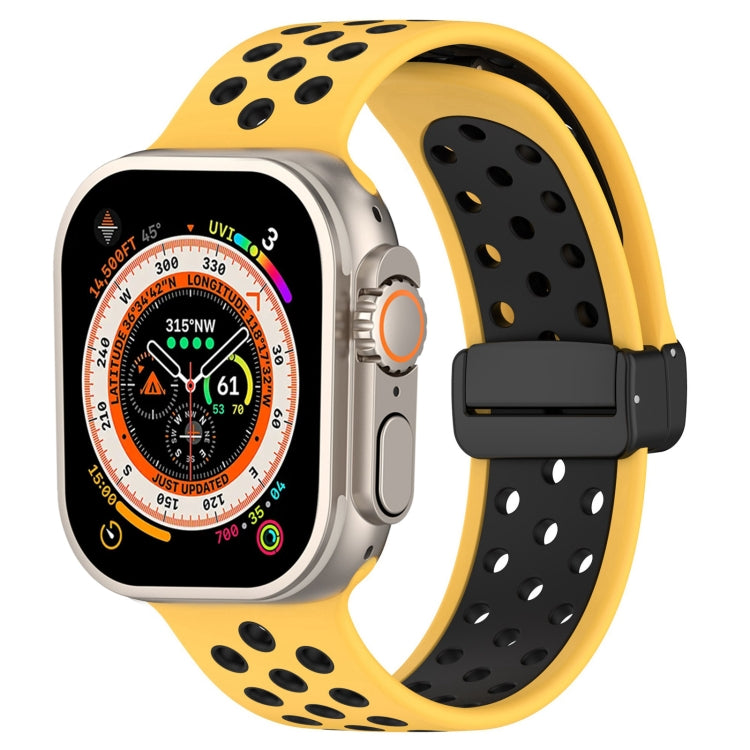 Bracelet de montre en silicone à boucle magnétique, For Apple Watch Ultra 49mm, For Apple Watch SE 2023 44mm, For Apple Watch 8 41mm, For Apple Watch SE 2023 40mm