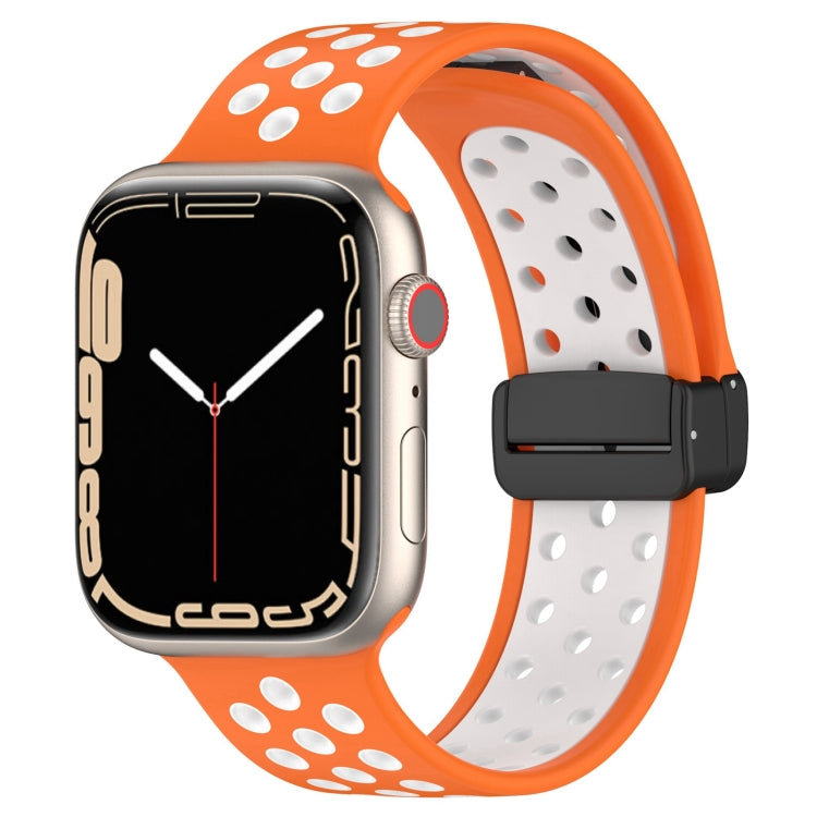 Bracelet de montre en silicone à boucle magnétique, For Apple Watch Ultra 49mm, For Apple Watch SE 2023 44mm, For Apple Watch 8 41mm, For Apple Watch SE 2023 40mm