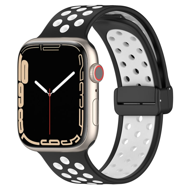 Bracelet de montre en silicone à boucle magnétique, For Apple Watch Ultra 49mm, For Apple Watch SE 2023 44mm, For Apple Watch 8 41mm, For Apple Watch SE 2023 40mm