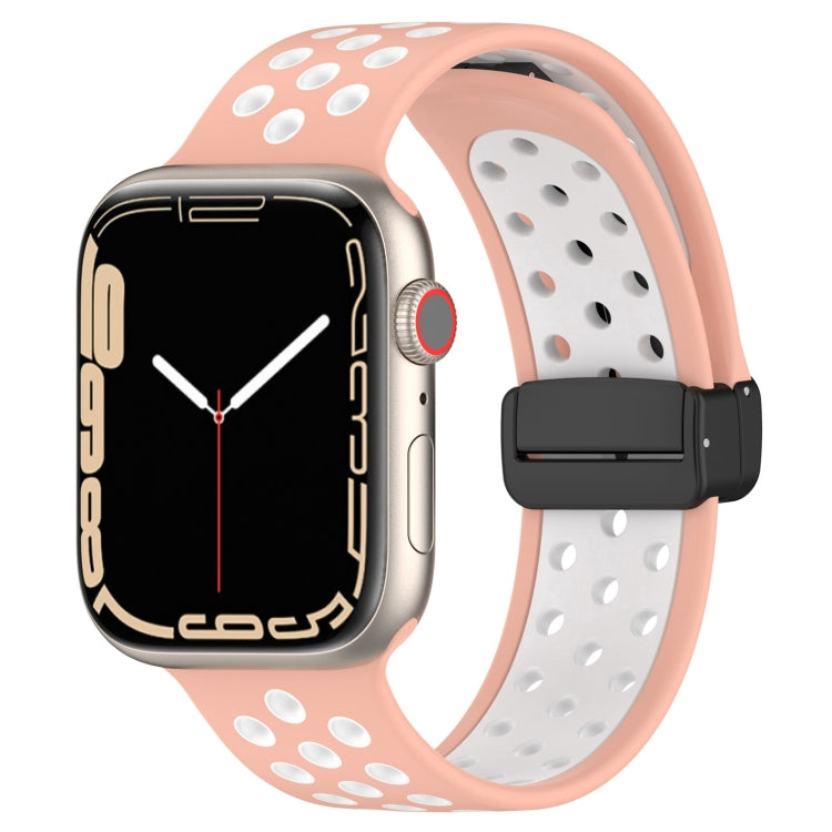 Bracelet de montre en silicone à boucle magnétique, For Apple Watch 8 45mm, For Apple Watch Ultra 2 49mm, For Apple Watch SE 2022 40mm, For Apple Watch Series 9 45mm