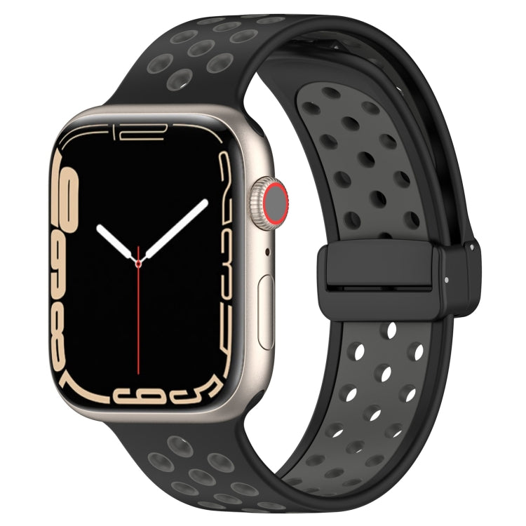 Bracelet de montre en silicone à boucle magnétique, For Apple Watch 8 45mm, For Apple Watch Ultra 2 49mm, For Apple Watch SE 2022 40mm, For Apple Watch Series 9 45mm