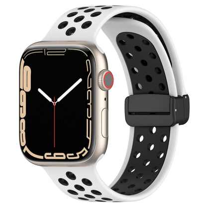 Bracelet de montre en silicone à boucle magnétique, For Apple Watch SE 2022 44mm, For Apple Watch Series 9 41mm, For Apple Watch 7 41mm, For Apple Watch 7 45mm