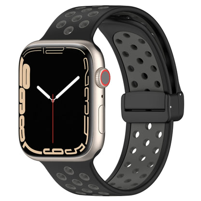 Bracelet de montre en silicone à boucle magnétique, For Apple Watch SE 2022 44mm, For Apple Watch Series 9 41mm, For Apple Watch 7 41mm, For Apple Watch 7 45mm