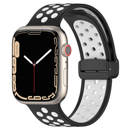Bracelet de montre en silicone à boucle magnétique, For Apple Watch SE 2022 44mm, For Apple Watch Series 9 41mm, For Apple Watch 7 41mm, For Apple Watch 7 45mm