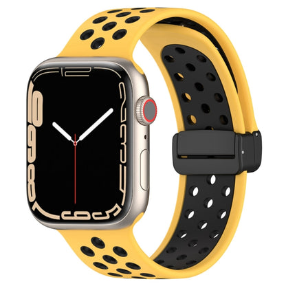 Bracelet de montre en silicone à boucle magnétique, For Apple Watch SE 2022 44mm, For Apple Watch Series 9 41mm, For Apple Watch 7 41mm, For Apple Watch 7 45mm