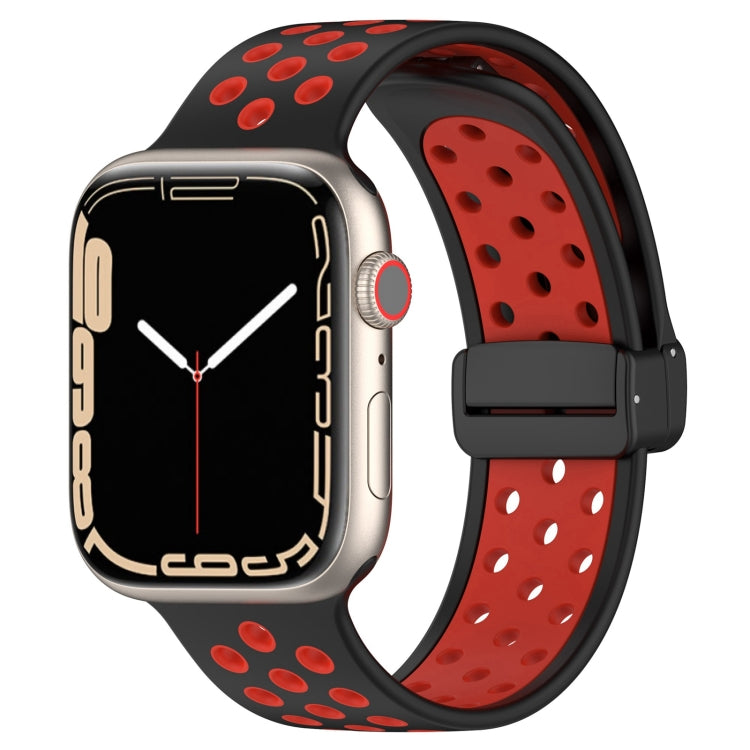 Bracelet de montre en silicone à boucle magnétique, For Apple Watch SE 40mm, For Apple Watch SE 44mm, For Apple Watch 6 40mm, For Apple Watch 6 44mm