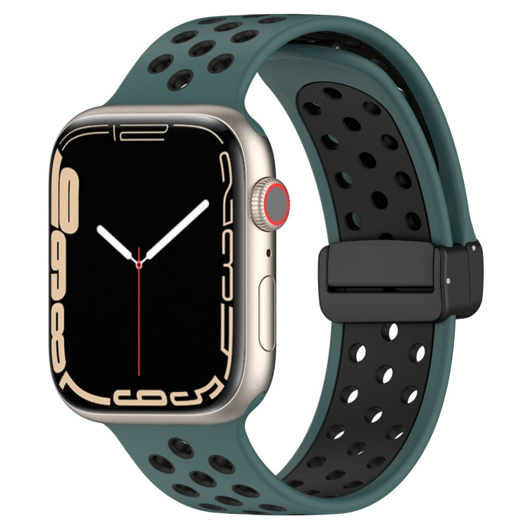 Bracelet de montre en silicone à boucle magnétique, For Apple Watch SE 40mm, For Apple Watch SE 44mm, For Apple Watch 6 40mm, For Apple Watch 6 44mm