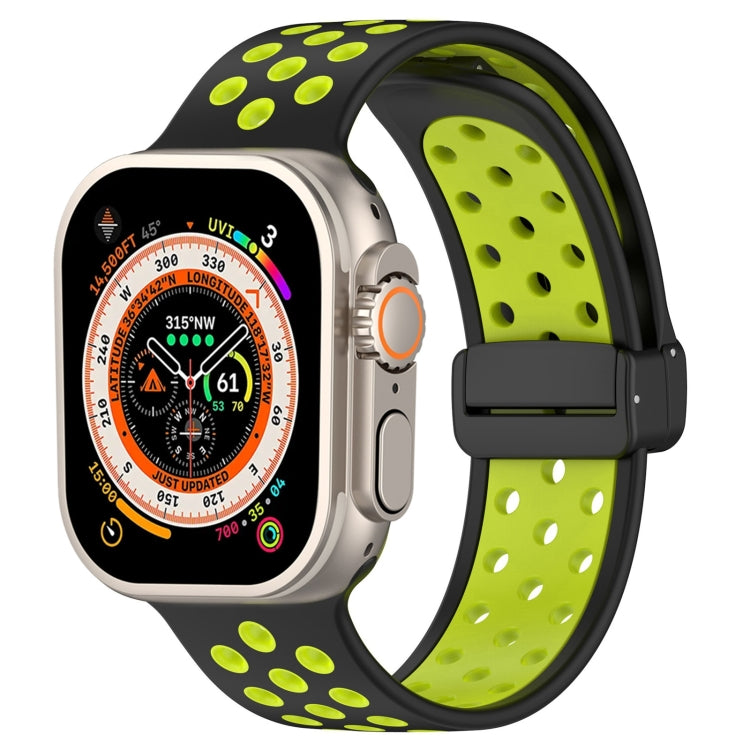 Bracelet de montre en silicone à boucle magnétique, For Apple Watch Ultra 49mm, For Apple Watch SE 2023 44mm, For Apple Watch 8 41mm, For Apple Watch SE 2023 40mm