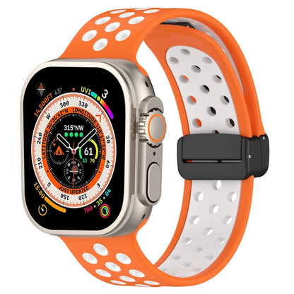 Bracelet de montre en silicone à boucle magnétique, For Apple Watch Ultra 49mm, For Apple Watch SE 2023 44mm, For Apple Watch 8 41mm, For Apple Watch SE 2023 40mm