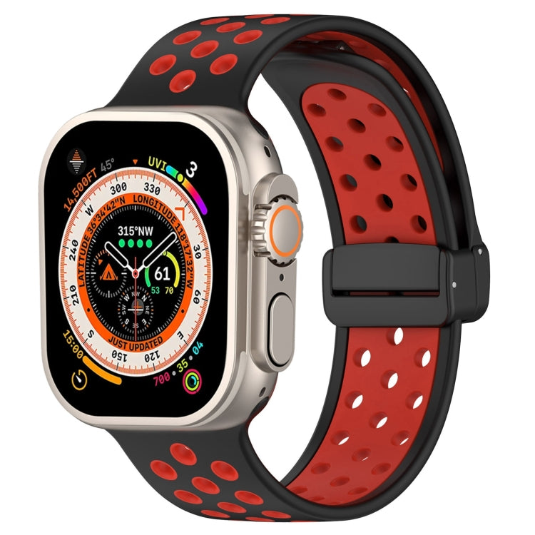 Bracelet de montre en silicone à boucle magnétique, For Apple Watch Ultra 49mm, For Apple Watch SE 2023 44mm, For Apple Watch 8 41mm, For Apple Watch SE 2023 40mm