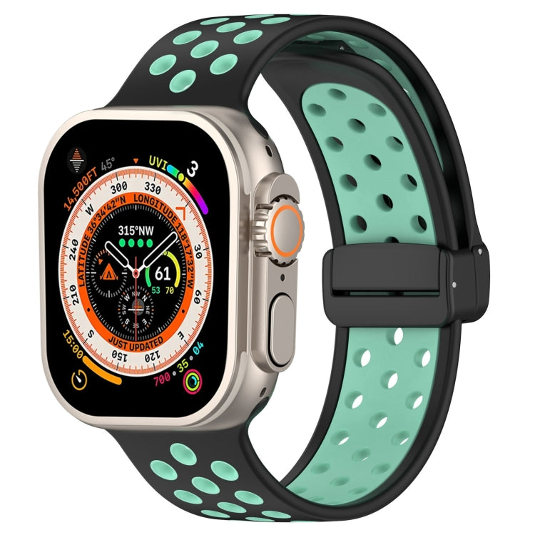 Bracelet de montre en silicone à boucle magnétique, For Apple Watch Ultra 49mm, For Apple Watch SE 2023 44mm, For Apple Watch 8 41mm, For Apple Watch SE 2023 40mm