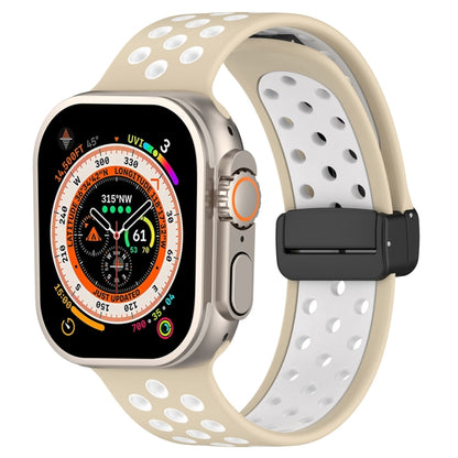Bracelet de montre en silicone à boucle magnétique, For Apple Watch Ultra 49mm, For Apple Watch SE 2023 44mm, For Apple Watch 8 41mm, For Apple Watch SE 2023 40mm