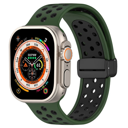 Bracelet de montre en silicone à boucle magnétique, For Apple Watch 8 45mm, For Apple Watch Ultra 2 49mm, For Apple Watch SE 2022 40mm, For Apple Watch Series 9 45mm
