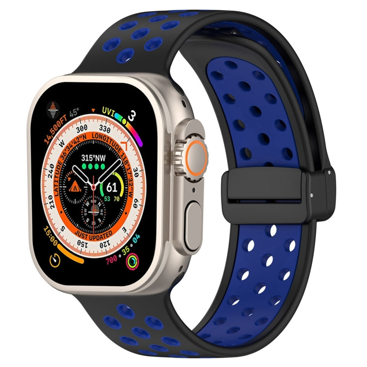 Bracelet de montre en silicone à boucle magnétique, For Apple Watch 8 45mm, For Apple Watch Ultra 2 49mm, For Apple Watch SE 2022 40mm, For Apple Watch Series 9 45mm