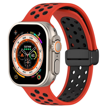Bracelet de montre en silicone à boucle magnétique, For Apple Watch 8 45mm, For Apple Watch Ultra 2 49mm, For Apple Watch SE 2022 40mm, For Apple Watch Series 9 45mm
