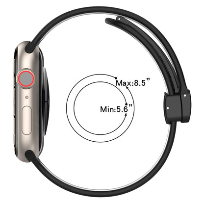 Bracelet de montre en silicone à boucle magnétique, For Apple Watch SE 40mm, For Apple Watch SE 44mm, For Apple Watch 6 40mm, For Apple Watch 6 44mm