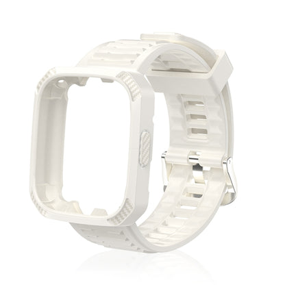Bracelet de montre en silicone intégré avec texture en fibre de carbone, For Redmi Watch 3