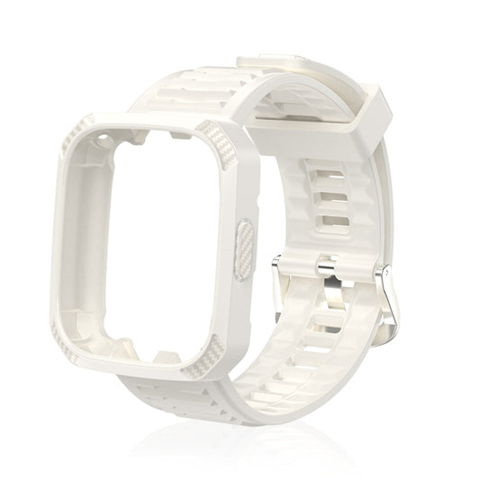 Bracelet de montre en silicone intégré avec texture en fibre de carbone, For Redmi Watch 3