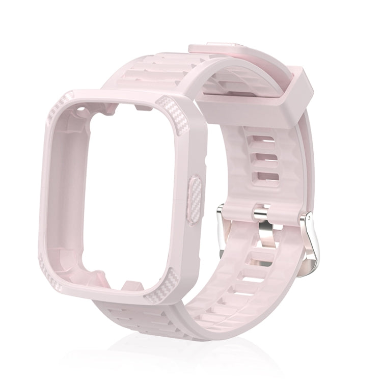 Bracelet de montre en silicone intégré avec texture en fibre de carbone, For Redmi Watch 3