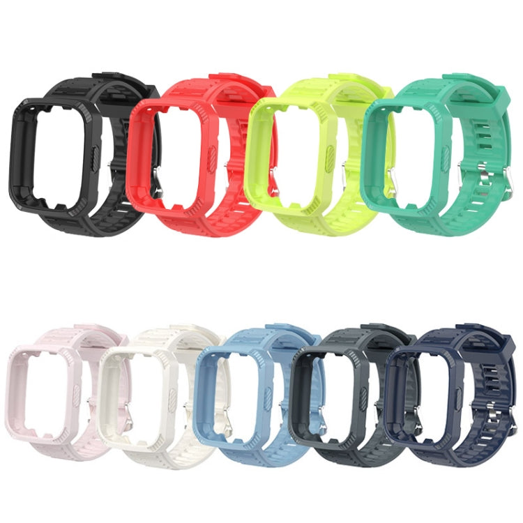Bracelet de montre en silicone intégré avec texture en fibre de carbone, For Redmi Watch 3