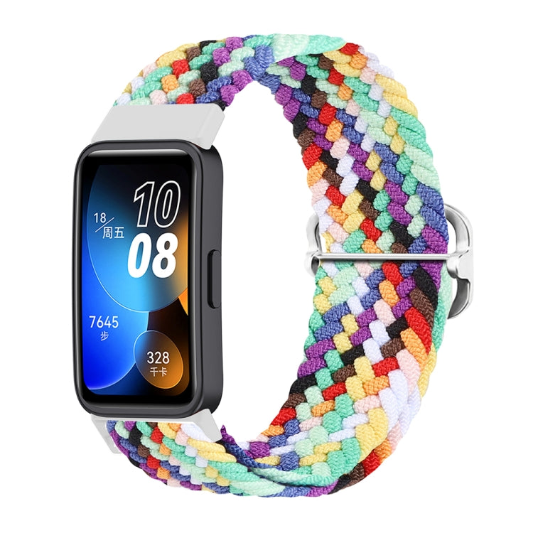 Bracelet de montre à boucle tressée en nylon, For Huawei Band 8