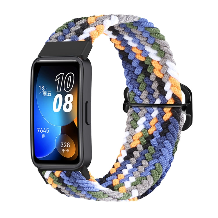 Bracelet de montre à boucle tressée en nylon, For Huawei Band 8