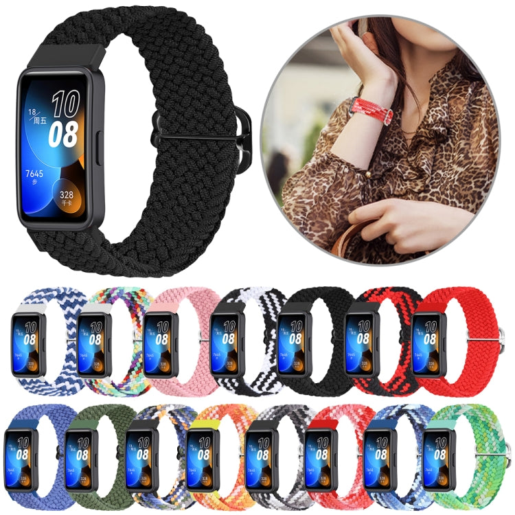Bracelet de montre à boucle tressée en nylon, For Huawei Band 8