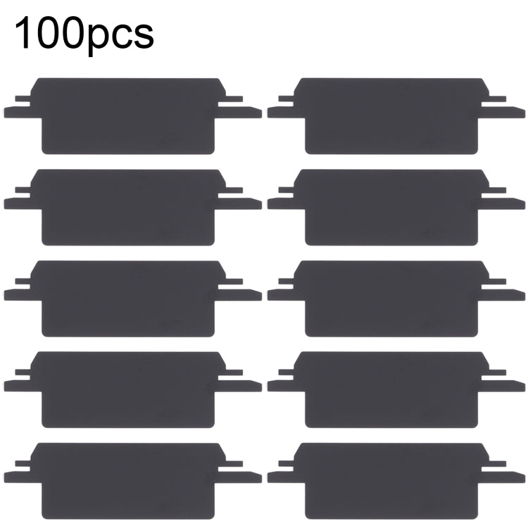 Autocollant de bande adhésive noire de batterie de 100set