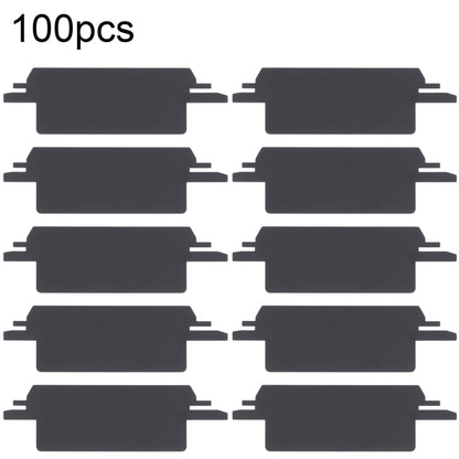 Autocollant de bande adhésive noire de batterie de 100set