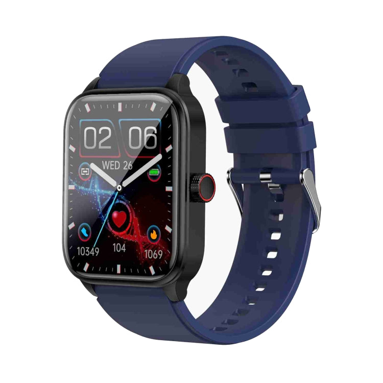 ET540 1,91 pouces IP67 étanche montre intelligente bande de silicone, prise en charge ECG/mesure non invasive de la glycémie, ET540 (Blue), ET540 (Red)