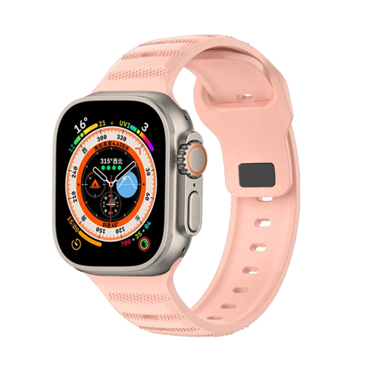 Bracelet de montre en caoutchouc fluoré texturé à pois, For Apple Watch Ultra 49mm, For Apple Watch SE 2023 44mm, For Apple Watch 8 41mm, For Apple Watch SE 2023 40mm, For Apple Watch 8 45mm, For Apple Watch Ultra 2 49mm, For Apple Watch SE 2022 40mm  ...