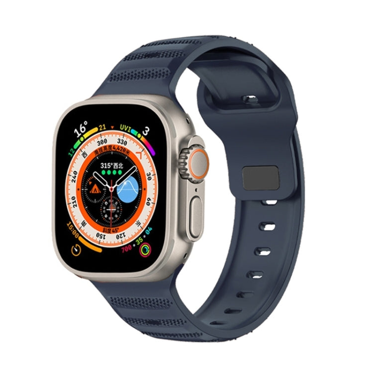 Bracelet de montre en caoutchouc fluoré texturé à pois, For Apple Watch Ultra 49mm, For Apple Watch SE 2023 44mm, For Apple Watch 8 41mm, For Apple Watch SE 2023 40mm, For Apple Watch 8 45mm, For Apple Watch Ultra 2 49mm, For Apple Watch SE 2022 40mm  ...