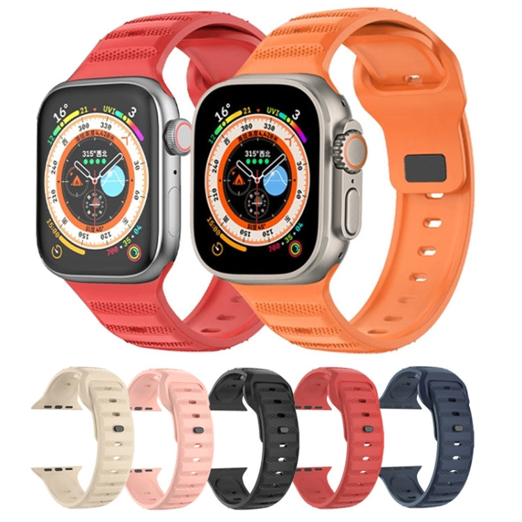 Bracelet de montre en caoutchouc fluoré texturé à pois, For Apple Watch 3 38mm, For Apple Watch 3 42mm, For Apple Watch 2 42mm, For Apple Watch 2 38mm, For Apple Watch 42mm, For Apple Watch 38mm