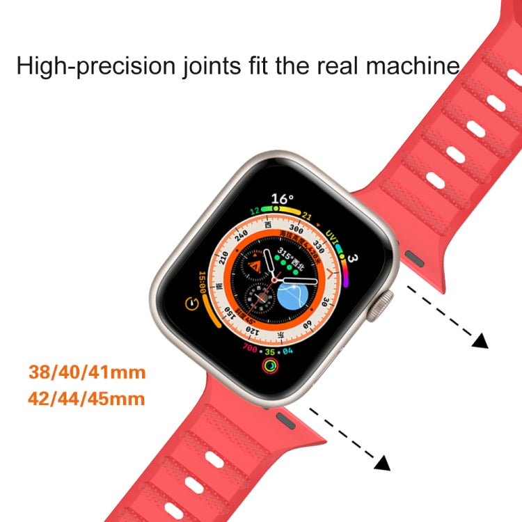 Bracelet de montre en caoutchouc fluoré texturé à pois, For Apple Watch Ultra 49mm, For Apple Watch SE 2023 44mm, For Apple Watch 8 41mm, For Apple Watch SE 2023 40mm, For Apple Watch 8 45mm, For Apple Watch Ultra 2 49mm, For Apple Watch SE 2022 40mm  ...