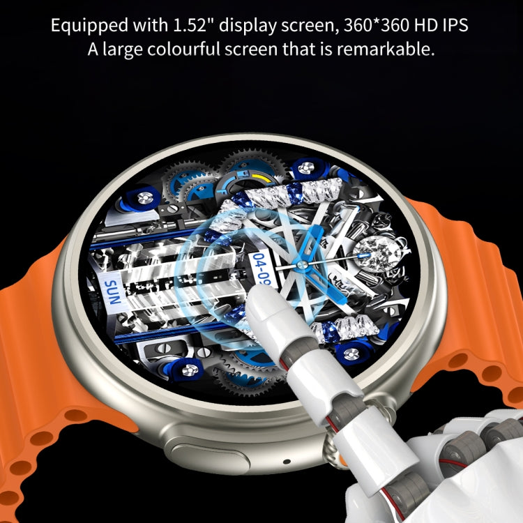La montre intelligente HD à écran rond Z78 Ultra 1,52 pouces prend en charge la surveillance de la fréquence cardiaque et de l'oxygène sanguin