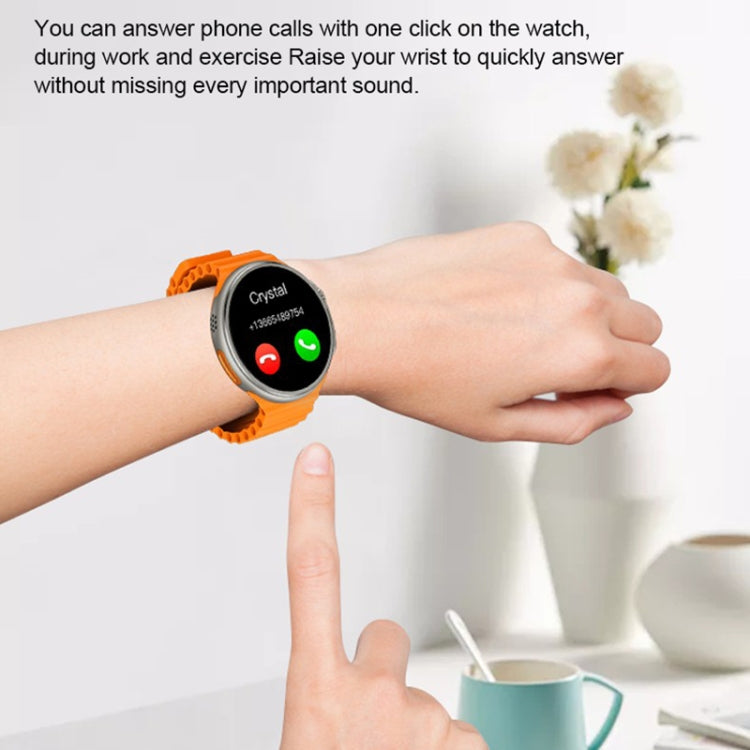 La montre intelligente à écran rond TFT V3 Ultra Max 1,6 pouces prend en charge les appels vocaux / la surveillance de l'oxygène sanguin