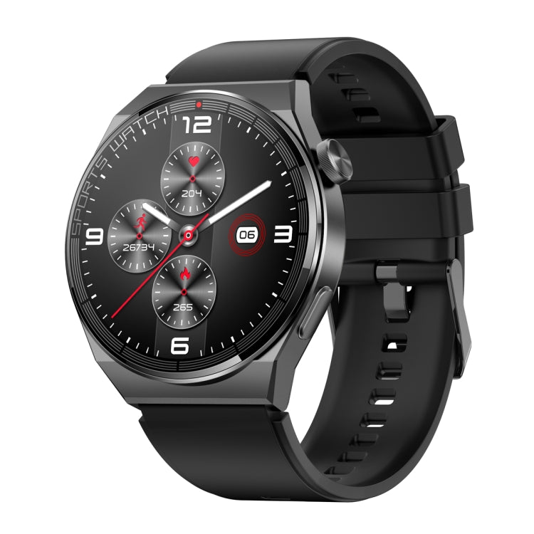 KT62 La montre intelligente à écran rond TFT de 1,36 pouce prend en charge les appels Bluetooth / la surveillance de l'oxygène sanguin, Silicone Strap, Leather Strap, Steel Strap