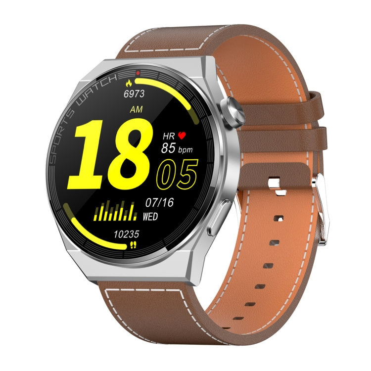 KT62 La montre intelligente à écran rond TFT de 1,36 pouce prend en charge les appels Bluetooth / la surveillance de l'oxygène sanguin, Silicone Strap, Leather Strap, Steel Strap