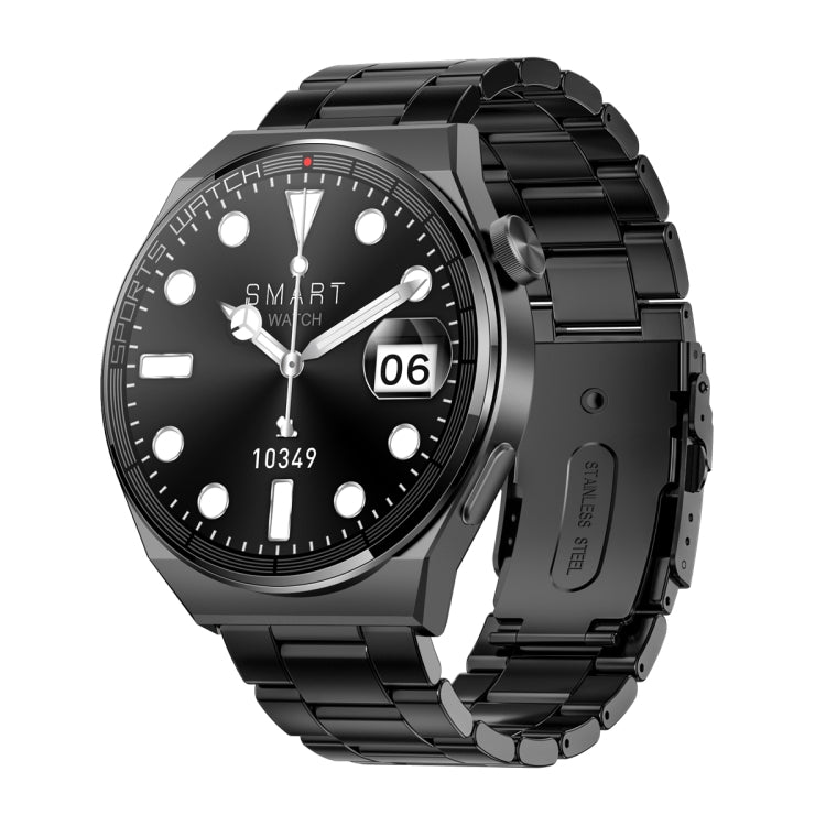 KT62 La montre intelligente à écran rond TFT de 1,36 pouce prend en charge les appels Bluetooth / la surveillance de l'oxygène sanguin, Silicone Strap, Leather Strap, Steel Strap