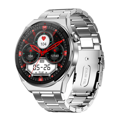 KT62 La montre intelligente à écran rond TFT de 1,36 pouce prend en charge les appels Bluetooth / la surveillance de l'oxygène sanguin, Silicone Strap, Leather Strap, Steel Strap
