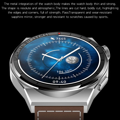 KT62 La montre intelligente à écran rond TFT de 1,36 pouce prend en charge les appels Bluetooth / la surveillance de l'oxygène sanguin, Silicone Strap, Leather Strap, Steel Strap