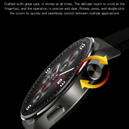 KT62 La montre intelligente à écran rond TFT de 1,36 pouce prend en charge les appels Bluetooth / la surveillance de l'oxygène sanguin, Silicone Strap, Leather Strap, Steel Strap